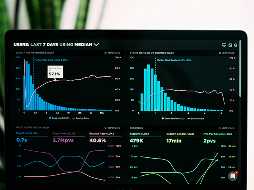 Analytics data and graphs